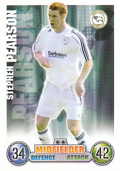 Stephen Pearson Derby County 2007/08 Topps Match Attax #109